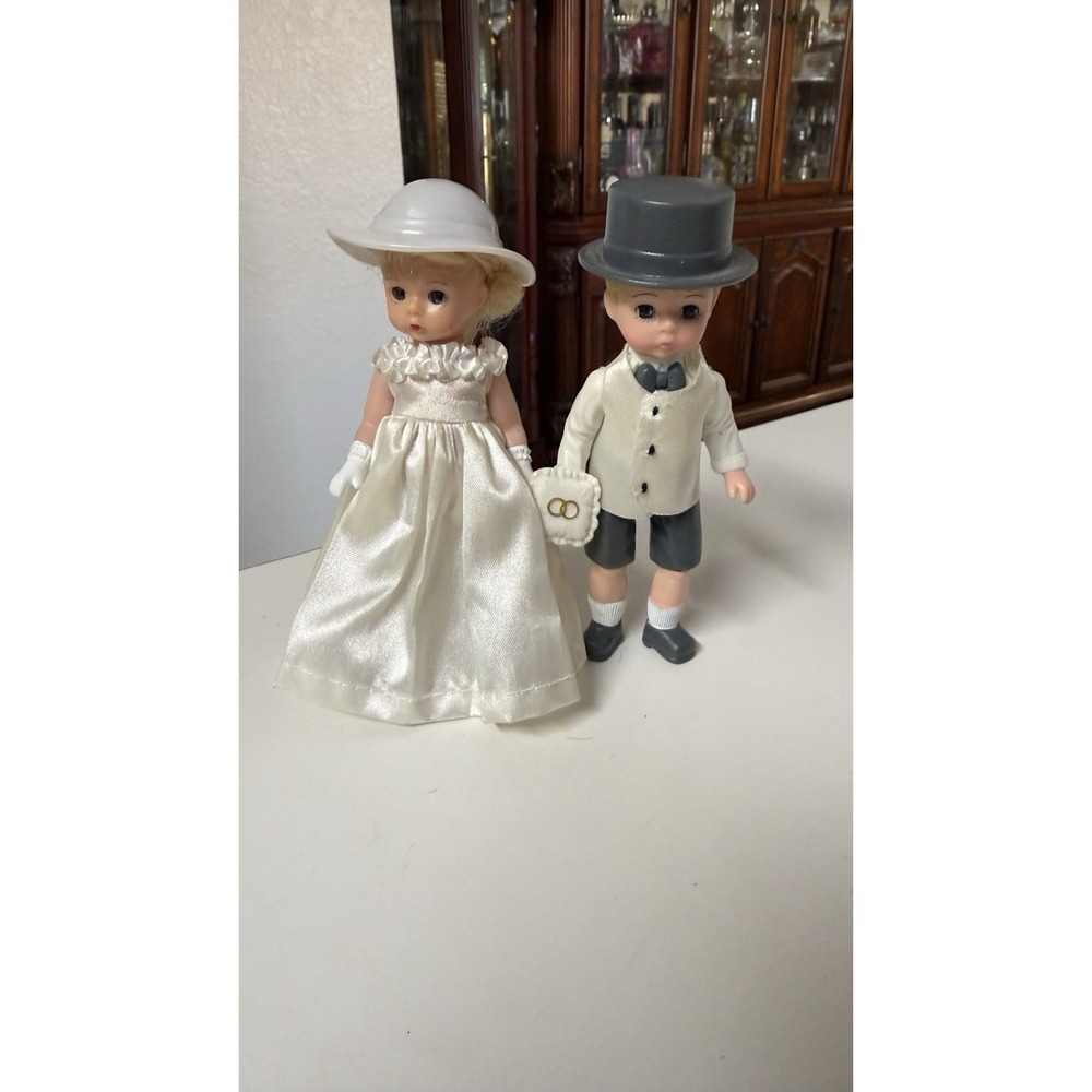 2002 Madame Alexander McDonald's Bride & Ring Bearer Dolls Happy Meal Set